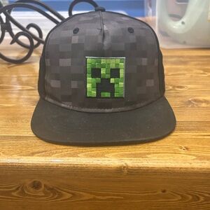 Black and Green Pixelated Cap
